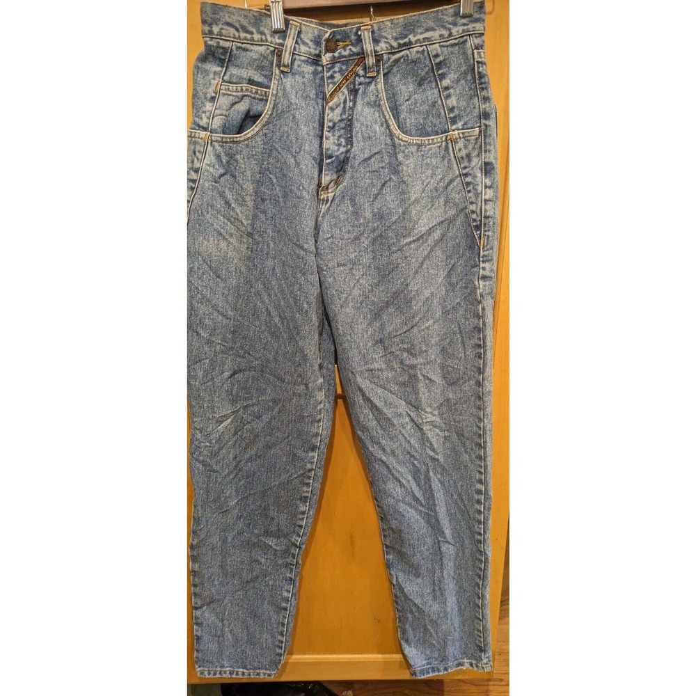 VINTAGE Pepe Austin Jeans 29x33 Mens Blue Denim High Rise Relaxed Fit Straight
